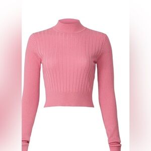 Pink cropped sweater